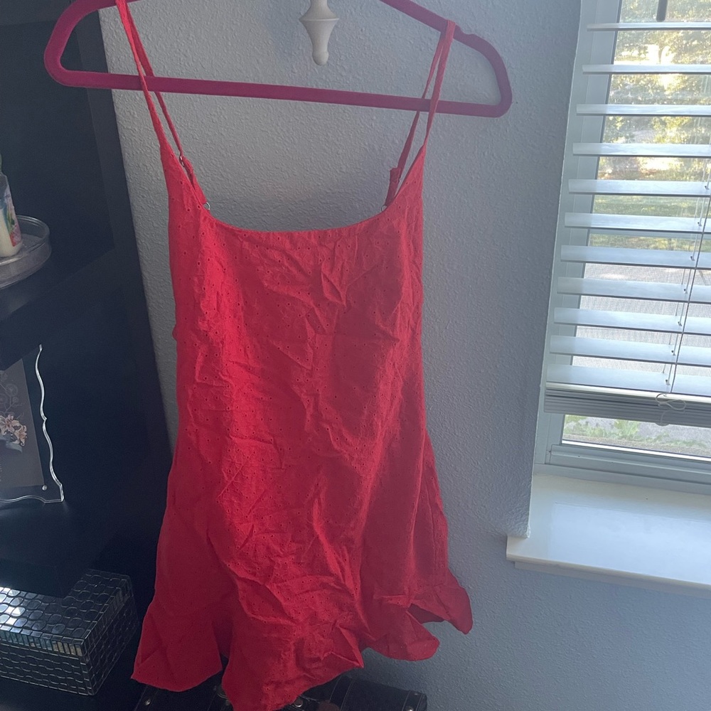 Hello Molly Red backless dress with tags